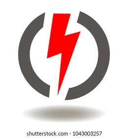 Flash Lightning Icon Vector. Energy and Power Illustration. Weather Logo. Thunderbolt Symbol.