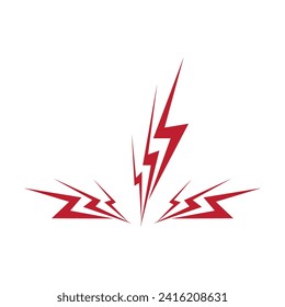 Flash lightning thunderbolt logo vector template