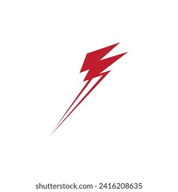 Flash lightning thunderbolt logo vector template