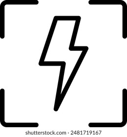 flash line icon illustration vector