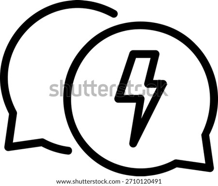 flash line icon illustration vector