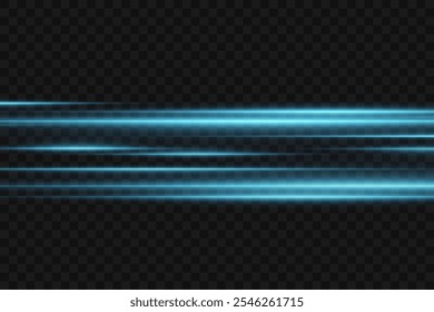 Flash of line and sparkle of light. Laser neon effect. Vector illustration