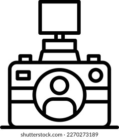 Flash Line Vector Icon Design