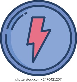 Ilustración vectorial de color lineal Flash
