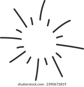 Flash Lined Doodle Vector Illustration