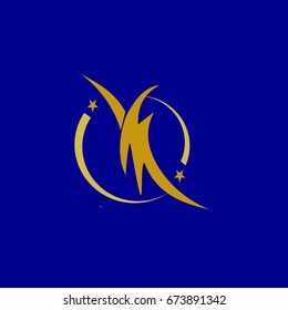  Flash Logo circle abstract design vector template. Lighting bolt icon. Thunder electricity Power Fast Speed Logotype concept