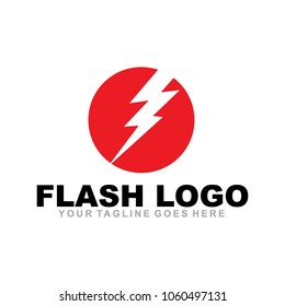 Flash logo design icon