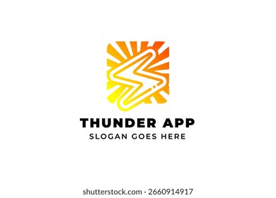 Diseño de logotipo de Flash Símbolo de Thunderbolt Energía Poder. Flash Logo cuadrado rombo diseño Vector Plantilla. Símbolo del rayo. Energía Energía Energía eléctrica velocidad creativa Logotipo concepto