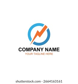 Flash logo design, vector logo, illustration logo design