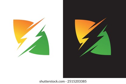 Flash logo generic type isolated emblem vector