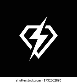 Flash logo. Voltage icon. Thunder vector illustration