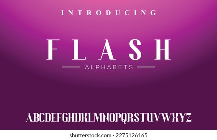 flash, the luxury type elegant font and glamour alphabet vector set