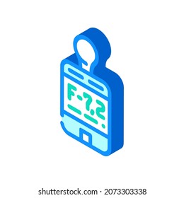 flash mate light meter isometric icon vector. flash mate light meter sign. isolated symbol illustration