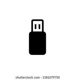 Flash memory drive icon. Mobile device symbol. Logo design element