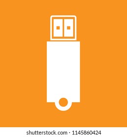 Flash memory stick icon, stock vector illustration, EPS10.
