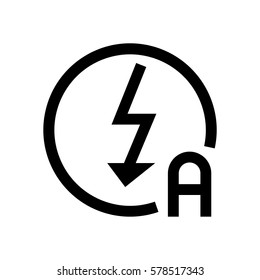 Flash mini line, icon, background and graphic. The icon is black and white, linear  flat, vector, pixel perfect, minimal, suitable for web and print. 