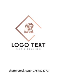 Flash modern letter type R logo template, Vector logo for business and company identity 
