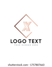 Flash modern letter type X logo template, Vector logo for business and company identity 