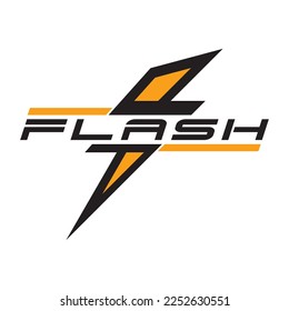 Flash modern symbol logo vector