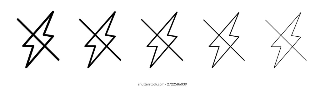 Desligue o design de ícone, logotipo, aplicativo, UI. Ilustração vetorial, EPS