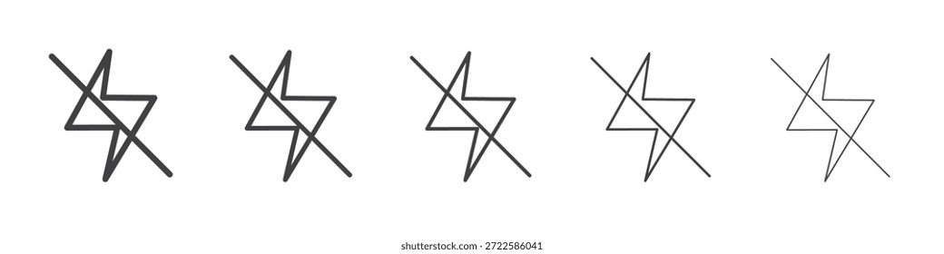 Desligue o design de ícone, logotipo, aplicativo, UI. Ilustração vetorial, EPS