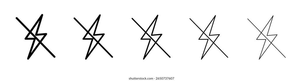 Ícone piscar o logotipo do conjunto de ilustrações planas