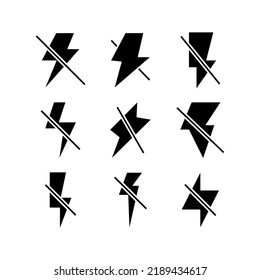 flash off icon or logo isolated sign symbol vector illustration - Collection of high quality black style vector icons
