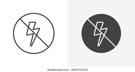 Icono de desconexión Signo de Vector de contorno