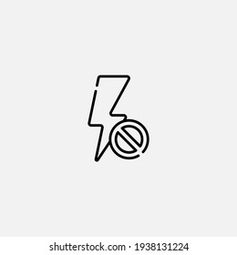 Flash off icon sign vector,Symbol, logo illustration for web and mobile