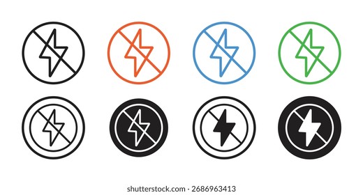 Vector de icono de destello. símbolo de conciencia de seguridad. Ilustración vectorial.