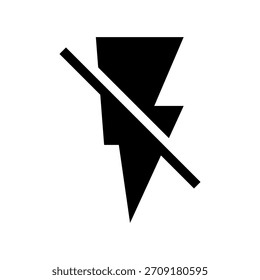 Ilustração de design de símbolo de vetor de ícone desativado