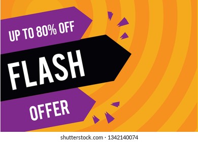 Flash Offer Design for business for business. Discount Banner Promotion Template