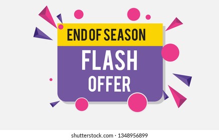 Flash Offer Design for business for business. Discount Banner Promotion Template