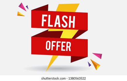 Flash Offer Design for business for business. Discount Banner Promotion Template
