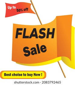 Flash offer vector banner for season