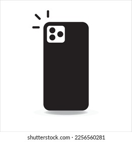 flash on phone icon, vector, illustration, symbol