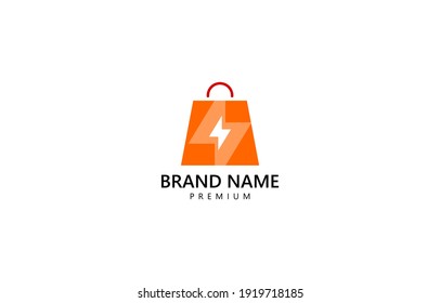 Flash Online Shop Logo Vector Template suitable for online shop e commerce brand identity