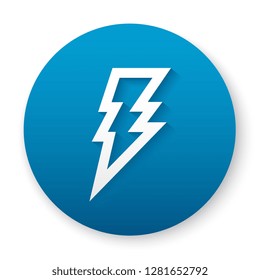 flash outline icon. vector illustration 