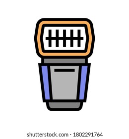 flash photo camera color icon vector. flash photo camera sign. isolated symbol illustration