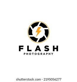 Design für kreatives Flash-Fotografie-Logo