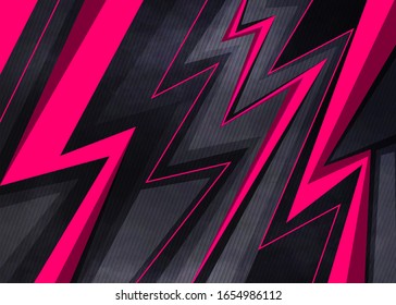 Flash Pink Abstract pattern For Sport Jersey