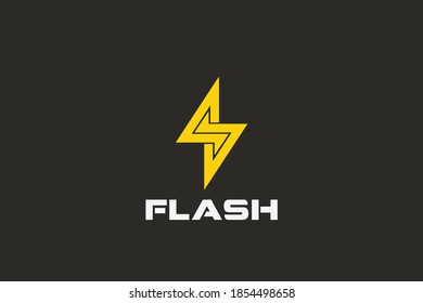 Flash Power Energy Logo Lightning Bolt design vector template.
Thunderbolt Battery Logotype concept icon.