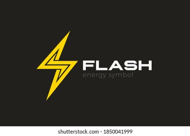 Flash Power Energy Logo Thunder Bolt design vector template.
Thunderbolt Battery Lightning Logotype concept icon.