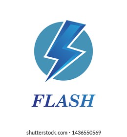 flash power thunder illustration vector template
