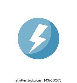 flash power thunder illustration vector template