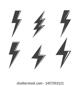 flash power thunder illustration vector template