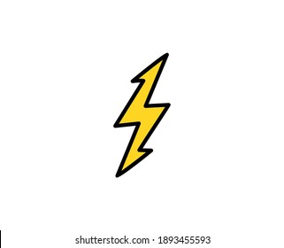 Flash premium line icon. Simple high quality pictogram. Modern outline style icons. Stroke vector illustration on a white background. 