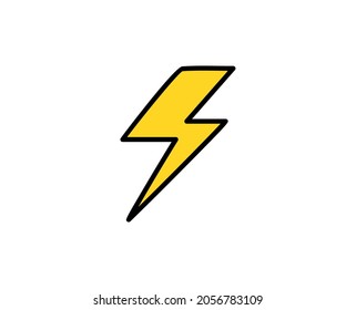 Icono de línea premium de flash. Pictograma sencillo de alta calidad. Iconos modernos de estilo de contorno. Ilustración vectorial de trazo sobre un fondo blanco. 