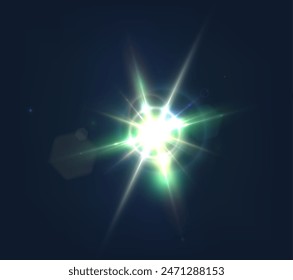 Flash, realistic highlights, glowing effects, camera light, sunlight reflection, stars, isolated highlights, sparkling highlights. Isolated on transparent background, png. Celestial, space elements


