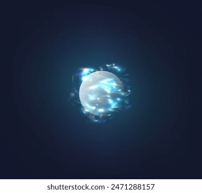 Destello, reflejos realistas, efectos brillantes, luz de cámara, reflexión de la luz solar, estrellas, resaltados aislados, resaltados brillantes. Aislado sobre fondo transparente, png. Celestial, Elementos espaciales

